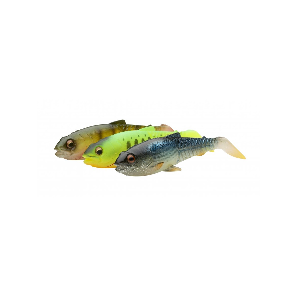 10pcs Soft Shad Smallmouth Bass Perch, 7.5cm 