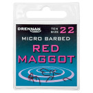 Haczyk Drennan Red MAGGOT MICRO BARBED NR.22 HSRMGM022