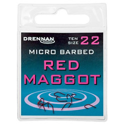 Haczyk Drennan Red MAGGOT MICRO BARBED NR.14 HSRMGM014