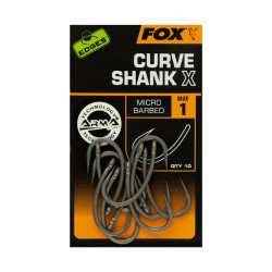 Fox Carp Edges Curve Shank X size 1
